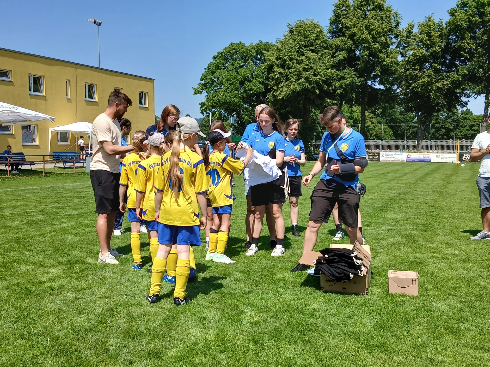 Die Mädchen in Aktion