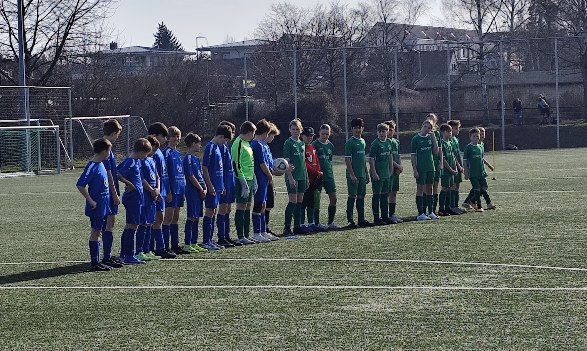 Kurz vor dem Anstoß