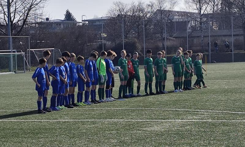 Kurz vor dem Anstoß