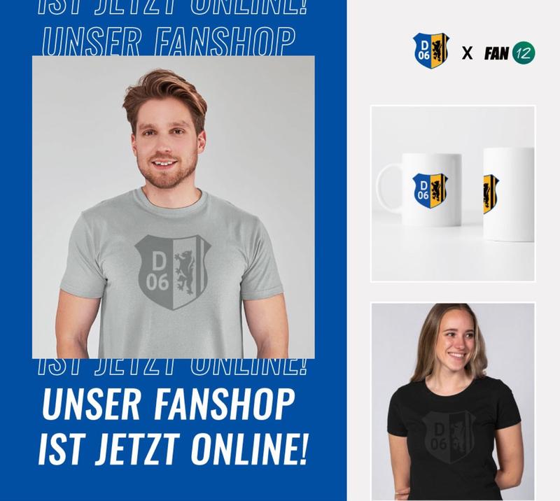 Unser neuer Fanshop – jetzt online unter shop.fvdresden06.de